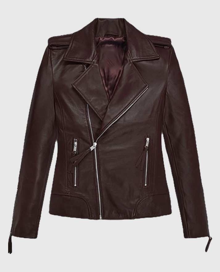 Burgundy Teenage Mutant Ninja Turtles 2 Megan Fox Jacket